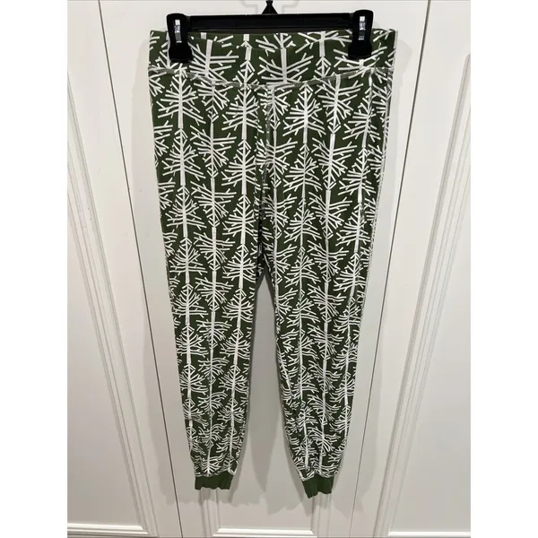 Pact 2 Piece Pajama Set Organic Cotton Green Birch Trees Cabincore Holiday - Image 5
