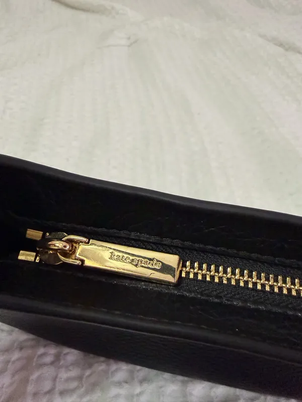 Kate Spade Black Leather Shoulder Bag - Image 5