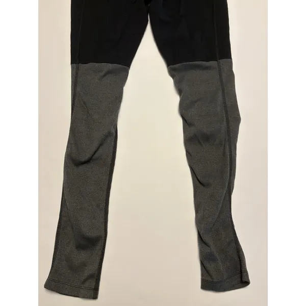 Nike Dri-Fit Womens Medium Black Gray Colorblock Leggings Running Athletic - Image 4