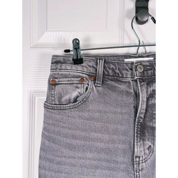 Abercrombie 90s Straight Ultra High Rise Jeans Size 27 (4) Gray Y2K Retro Casual - Image 7