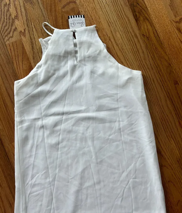 Naked Zebra NWT White Boutique Dress - Image 5