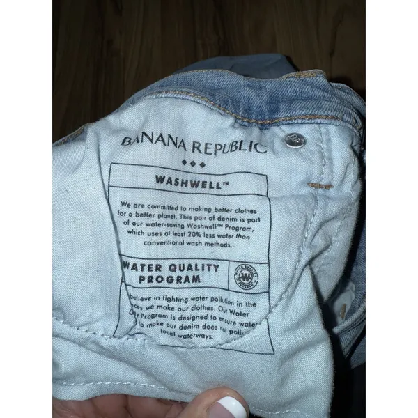 Banana Republic Straight Leg‎ Jeans Size 25/0 Medium Wash High Rise Women's - Image 5