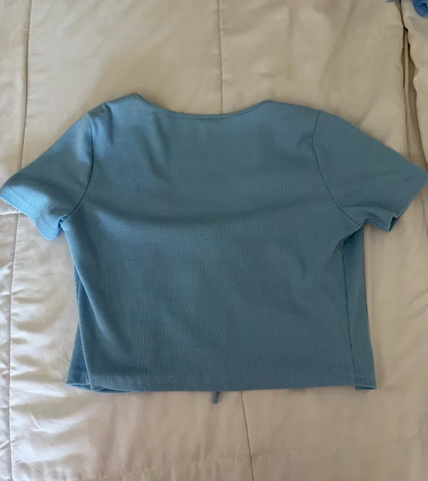 Tie front top Blue Size M - Image 2
