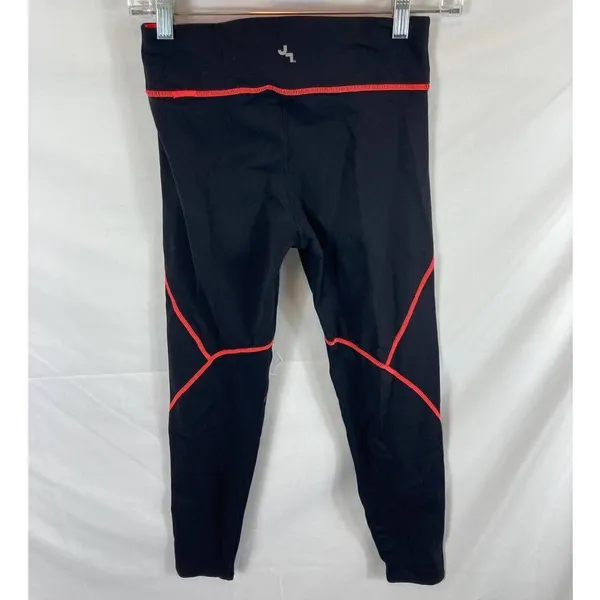 Joy Lab Black Leggings with Exposed Pink Seam Size Small - Image 6