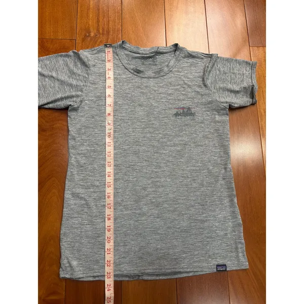 Patagonia Graphic T Shirt Gray Save Our Home Planet Mountains Eco Friendly XS‎ - Image 5