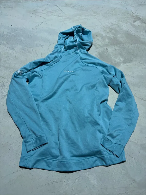 Mammut Women's blue Hooded Full-Zip sweatshirt medium - Image 6