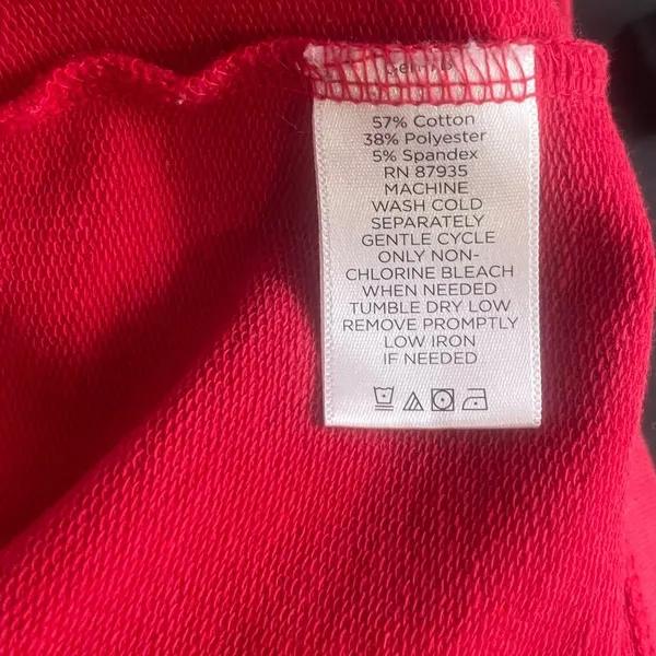 Susan Graver Quarter Zip‎ Red 1X - Image 9