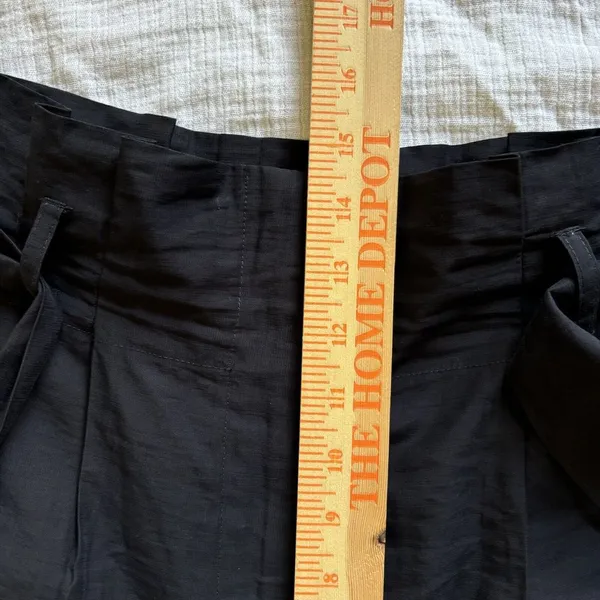 Lost + Wander Womens Bloody Mary Black Cropped Belted Wide Leg Pants Medium‎ - Image 11