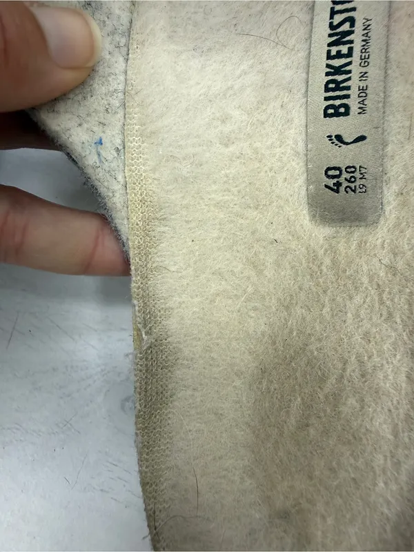 Birkenstock Arizona Rivet Wool Shearling Sandals sz 9W - Image 8