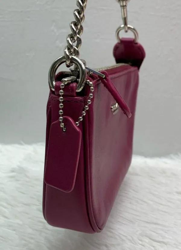 COACH Mini Purse Wristlet 15 in Leather F64791 - Image 4