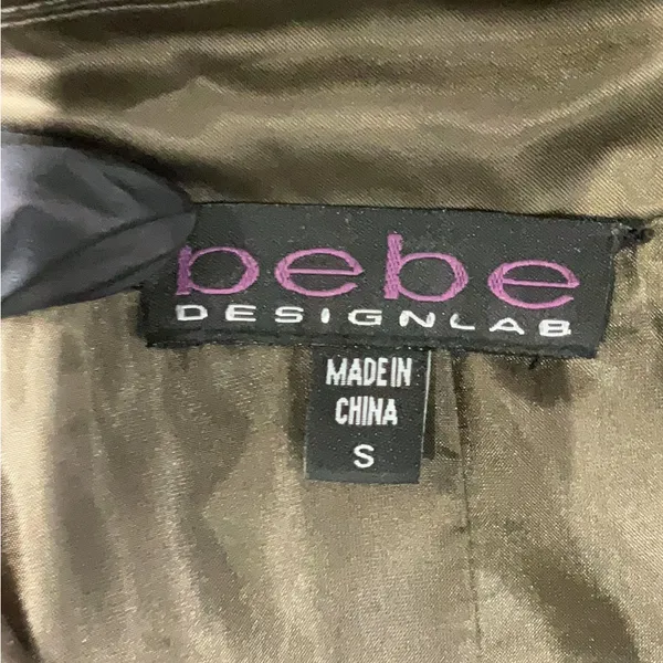 Bebe Olive Zip-Up Mini Vest Dress - Image 5