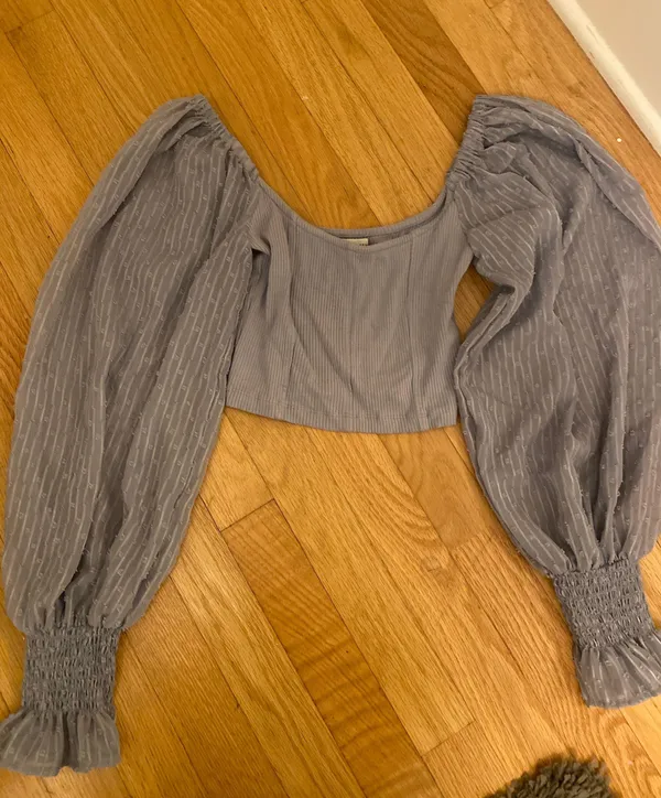 Urban Outfitters Light Blue Top - Image 3