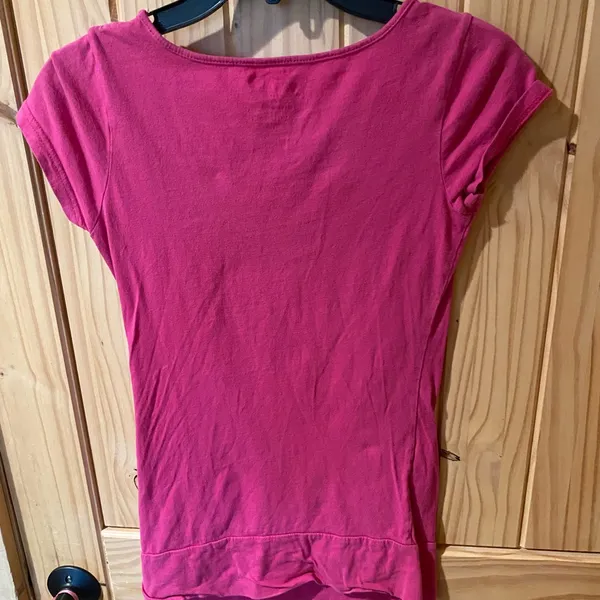 Grane Fuchsia Short Sleeve Top Pink Size M - Image 4