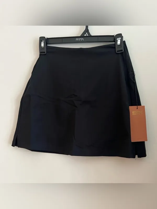 Girlfriend Collective Black Sport Skort Size XS NWT - Image 6