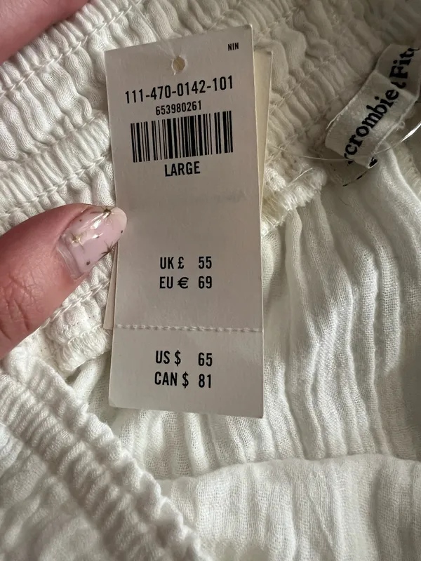 NWT Abercrombie and Fitch Beach Pants size L - Image 4