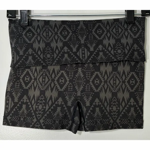 PINK Victoria’s Secret Tribal Print Fold Over Yoga Shortie Shorts - Image 5