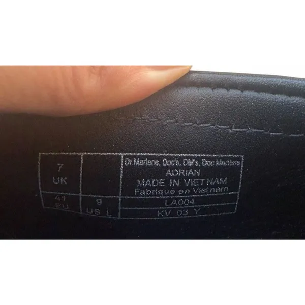 Dr. Martens Adrian Quad Black Platform Chunky Leather Tassle Loafer Women’s 9 - Image 7