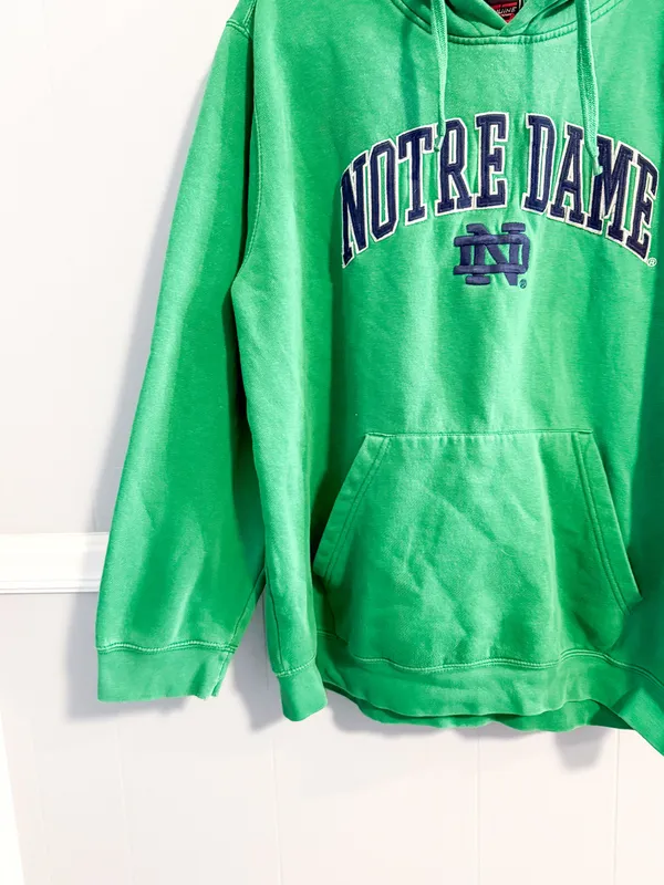 Vintage Genuine Stuff Notre Dame Hoodie - Image 4