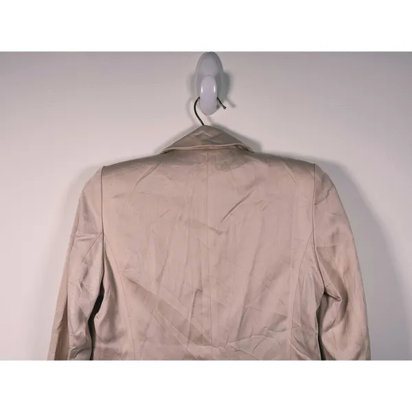 Abercrombie & Fitch Womens Slim Blazer XS Tan Tailored Old Money Academia Career - Image 7