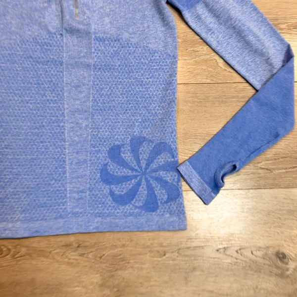 Nike Running Half Zip Pullover‎ Thumbhole Blue Small S Activewear Top Womens - Image 4
