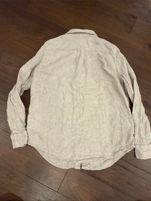 Quince 100% European Linen Long Sleeve Shirt Medium - C11-739 - Image 8