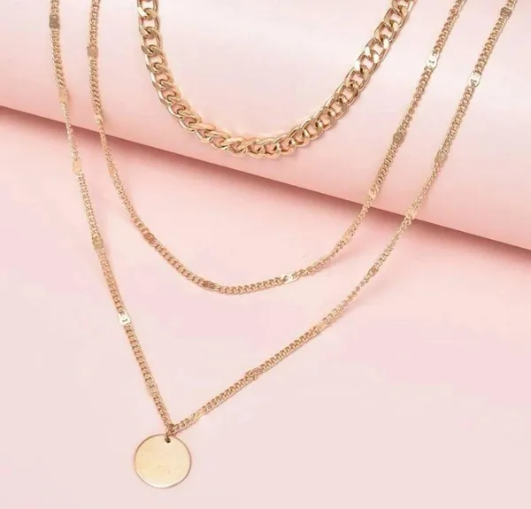 Layered chain necklace - Image 4
