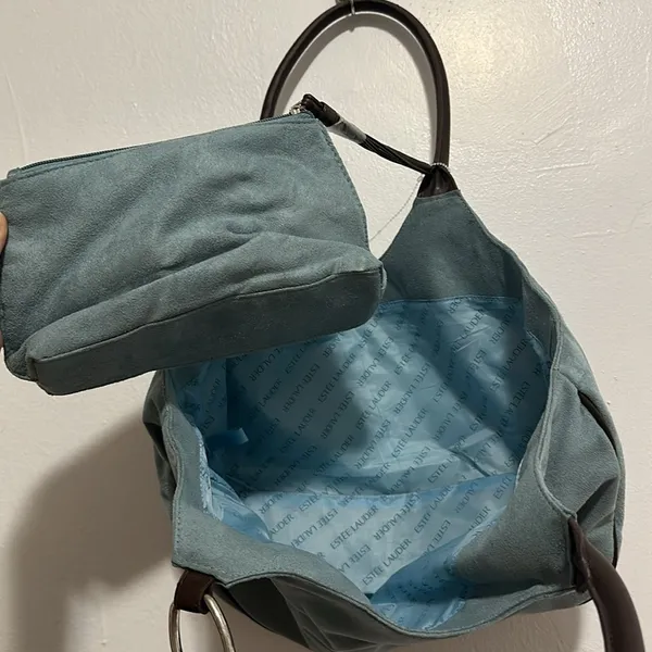 Estee Lauder Blue Bag + Mini Bag - Image 3