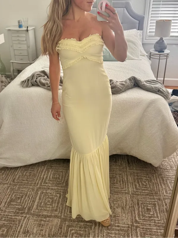 Meshki Olivette Strapless Chiffon Maxi Dress - Image 4