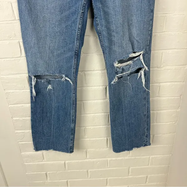 Abercrombie + Fitch Curve Love Ankle Straight Ultra High Rise Jeans Size 27/4 - Image 5