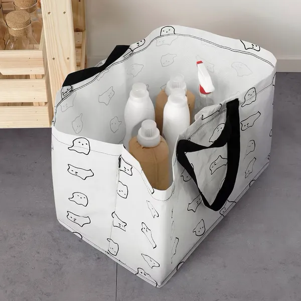 IKEA nwt KUSTFYR Shopping bag large ghost Halloween 21 ¾x13 ¾x14 ½ "/19 - Image 3