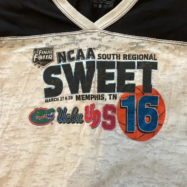 Blue 84 Women’s V Neck Sheer 2014 NCAA South Regional Sweet 16 Shirt - Image 2