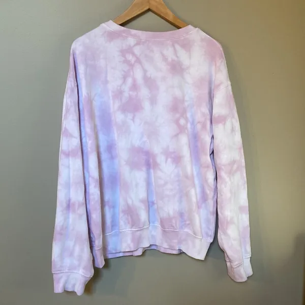 Awake “Good vibes only” tie dye boho crewneck sweatshirt - Image 4