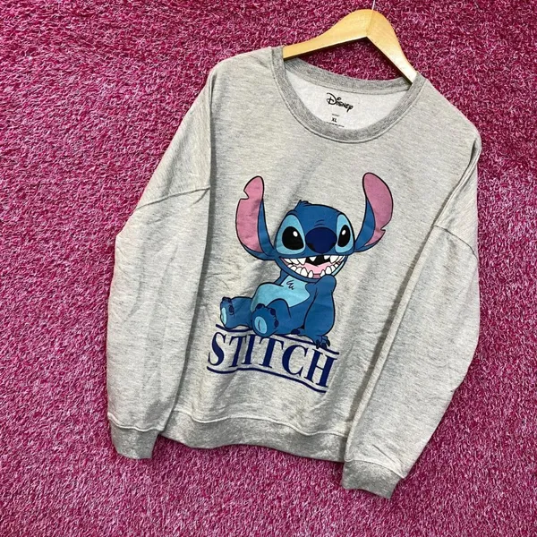 Happy Stitch Disney Animated Movie Lilo & Stitch Crewneck XL - Image 3