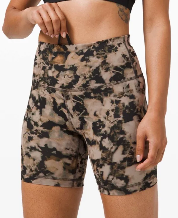 Lululemon Wunder Train High-Rise Short 6" Dispersed Light Raw Linen Multi 8 - Image 11