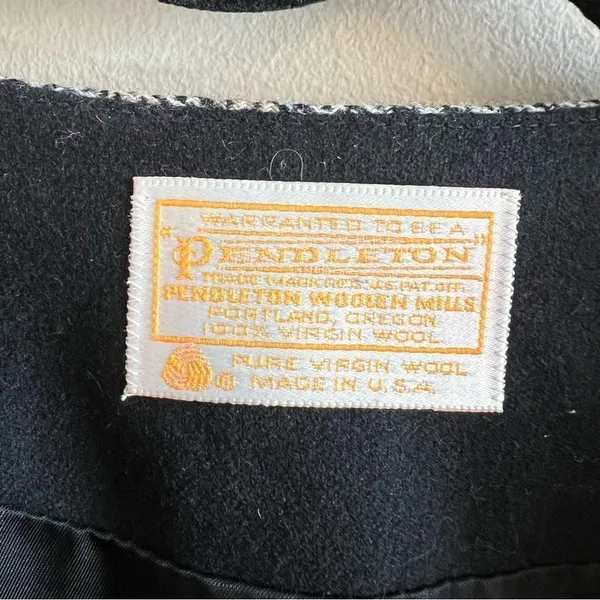 ✨‎ Pendleton Women’s Black 100% Wool Blazer 10 - Image 4