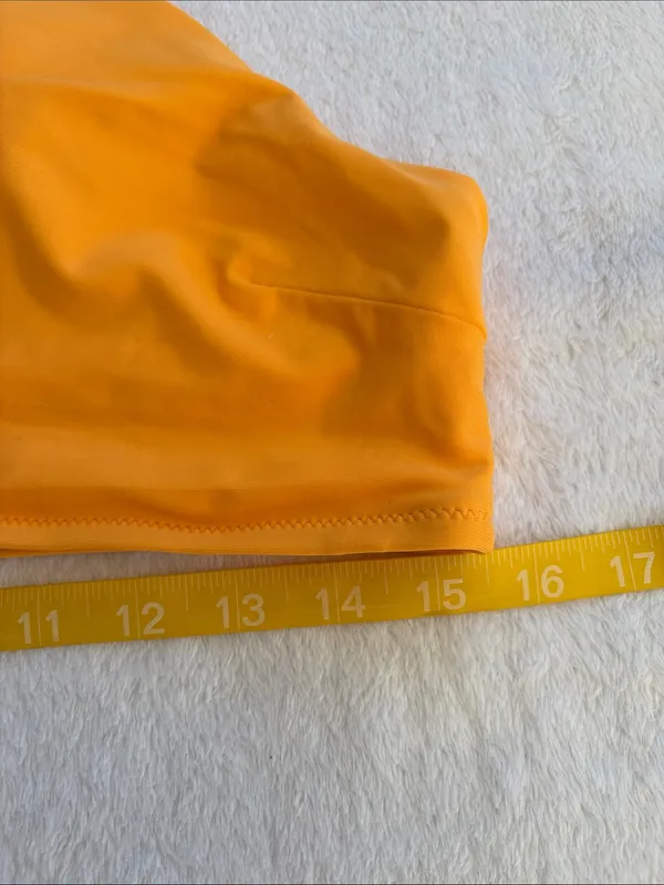 Aerie size large High-Waist Halter Bikini Set - Bright Orange - Image 8