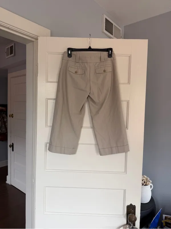 The Limited Beige Cropped Wide-Leg capris - Image 3