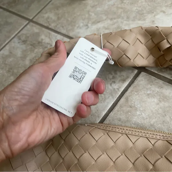 Urban Expression Ivory faux-Leather Bag NWT shoulder Tote NWT Hobo‎ Festival - Image 10