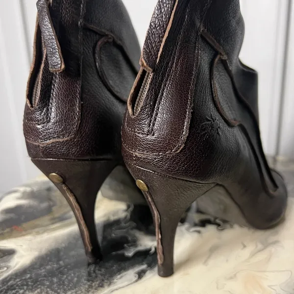 Fly London Leather Ankle Boots Made in Portugal EU 39 US 8 Y2K - Image 7