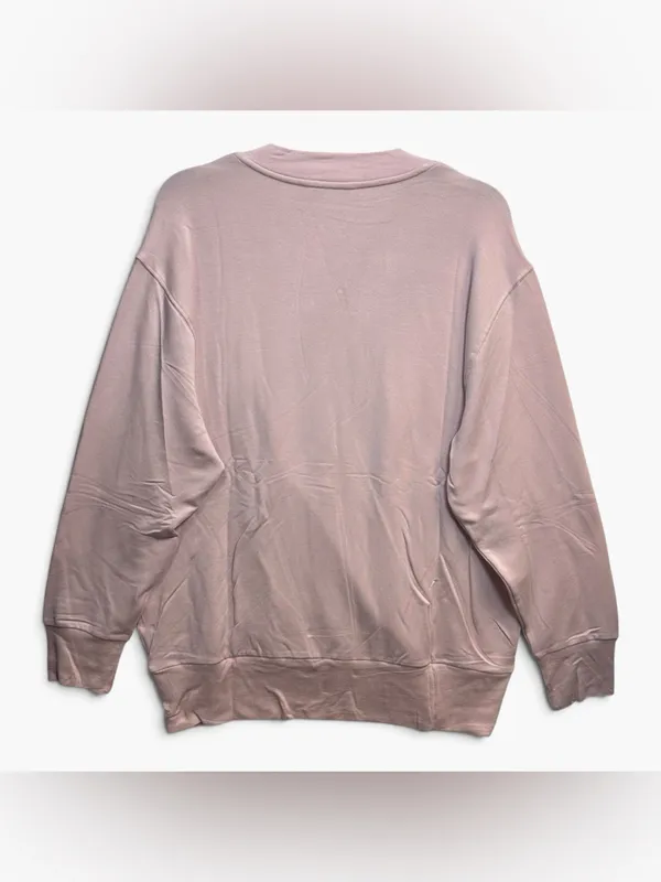 Athleta Purana V-Neck Wrap Sweatshirt Pink Size Large NWT $89 - Image 4