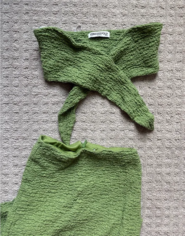 Princess Polly Green Maxi Skirt Set - Image 3