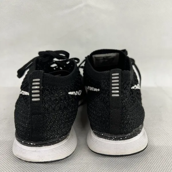 Nike Flyknit Racer 'Black White" Knit mesh low sneaker shoe 526628 020 SZ 5.5 - Image 5