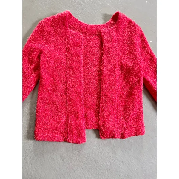 Y2K Cherry Red Fuzzy Knit 3 Piece Set Holiday Party Perfect Size S/M - Image 6