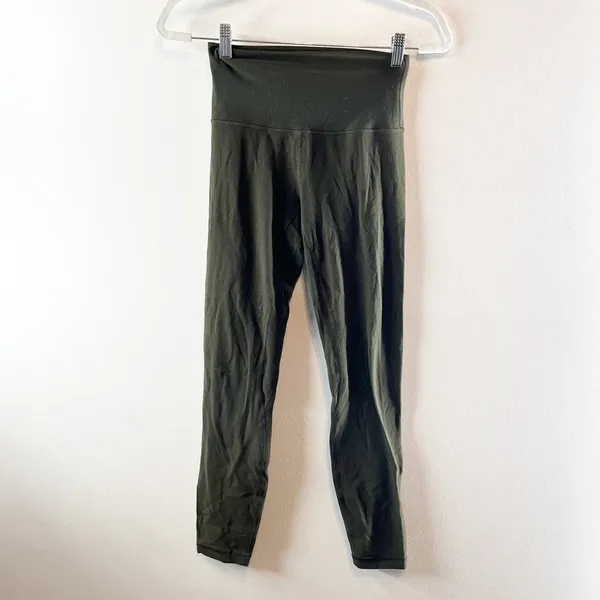 Lululemon Align Pant II Leggings 25" Dark Olive Green 4 - Image 4