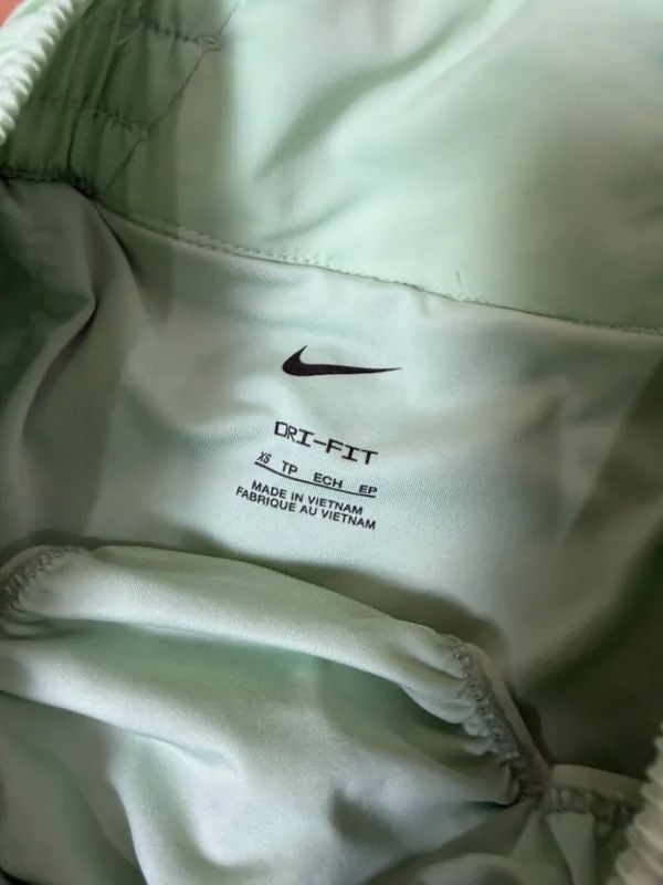 NIKE Dri Fit Lime Green Running Shorts Lined Lightweight Size XS - Image 9