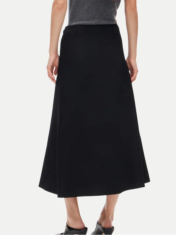 NWT J. Crew A-Line Bouclé Skirt Black Size 6 - Image 2