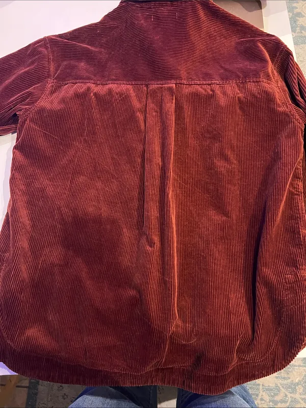 Madewell Corduroy Yorkway Shirt-Jacket Stained Mahogany MShacket Oversized M - Image 8