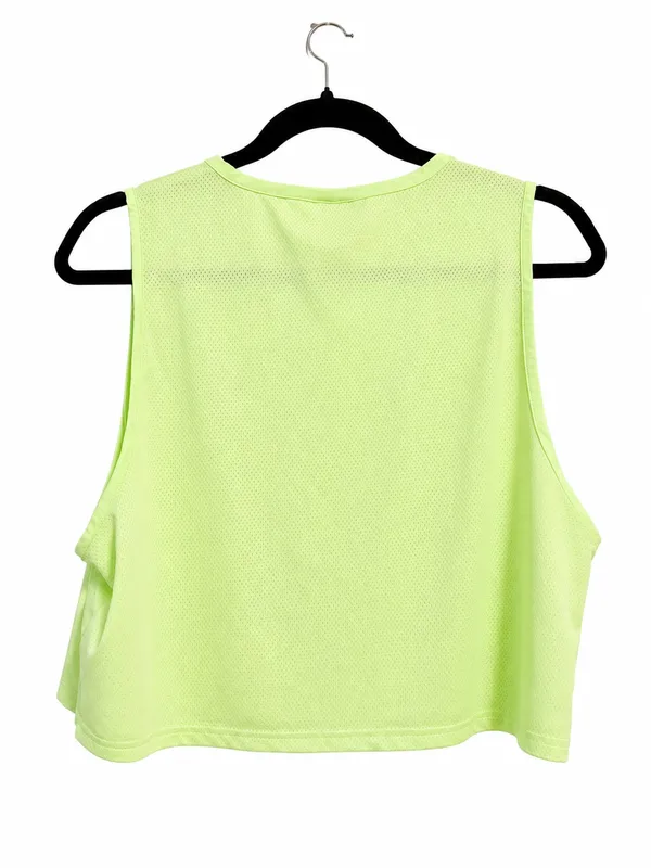 Gymshark Women's Training Crop Tank Top in a vibrant green color size xl - Image 5