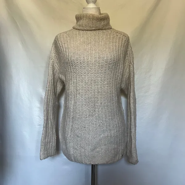 Abercrombie & Fitch Chunky Turtleneck Womens Sweater Sz XS Fisherman Coastal - Image 15