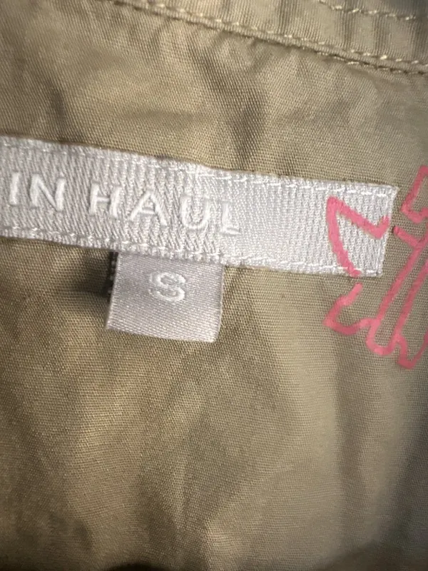 Tin Haul Small Western Shirt Tan Pearl Snap Cotton Ranchwear Cowgirl Embroidered - Image 5